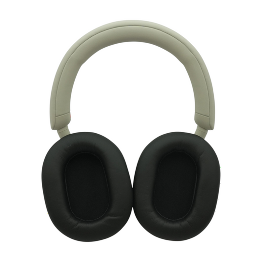 Hover Sony Silver WH-1000XM5 Noise Cancelling Headphones With Black Earpads – Image 2