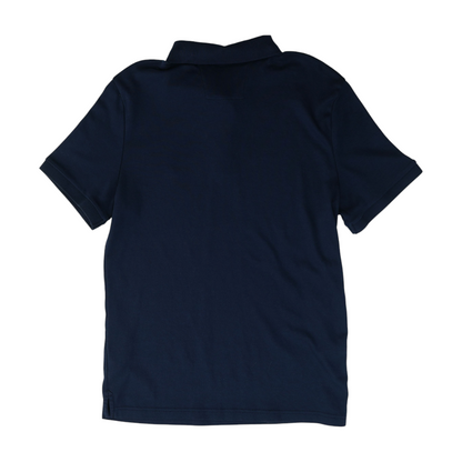 Navy Solid Short Sleeve Polo