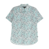 Multi Print Short Sleeve Button Down