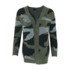 Green Camo Cardigan Sweater