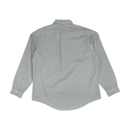 Blue Plaid Long Sleeve Button Down