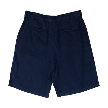 Navy Solid Knit Shorts