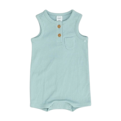 Blue Sleeveless One-Piece