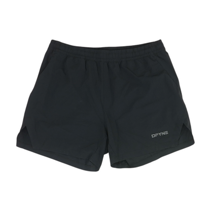 Black Solid Active Shorts