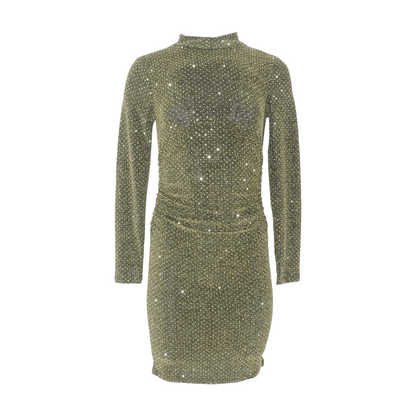 Green Polka Dot Mini Dress