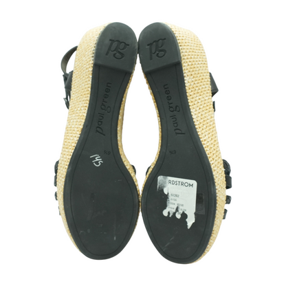 Black Wedged Sandals