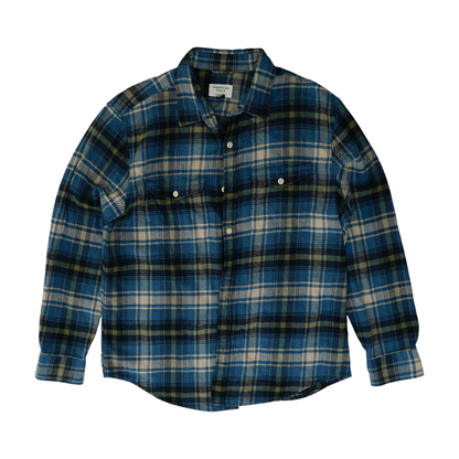 Blue Plaid Flannel Button Down