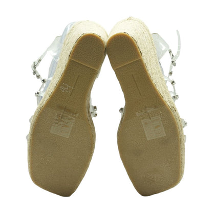 Clear Wedged Sandals