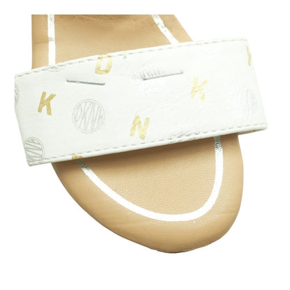 Open Toe Wedge White Sandals