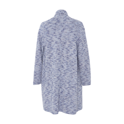 Blue Abstract Cardigan Sweater