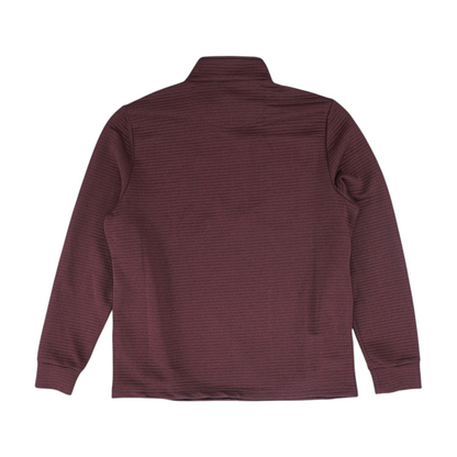 Maroon Solid 1/4 Zip Pullover