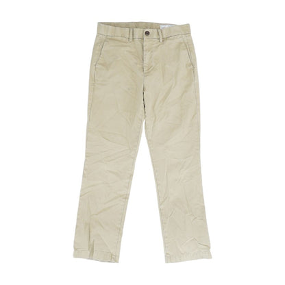 Tan Solid Dress Pants