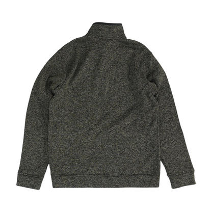 Gray Solid 1/4 Zip Pullover