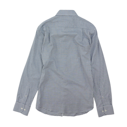 White Check Long Sleeve Button Down