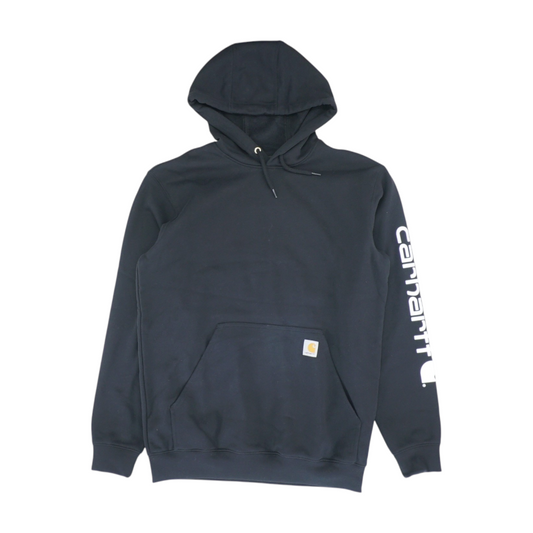 Black Solid Hoodie Pullover