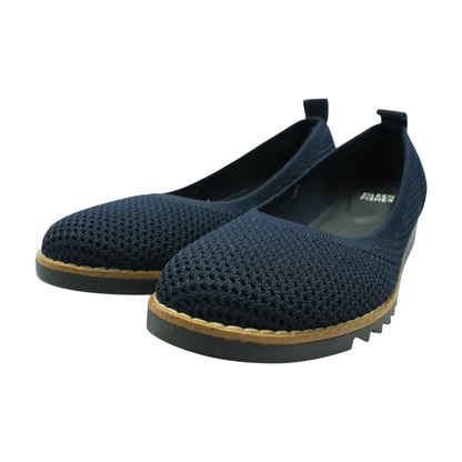 Navy Slip-On Flats