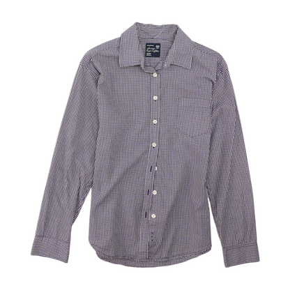 Purple Check Button Down