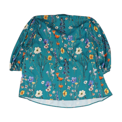 Teal Plus Floral Blouse