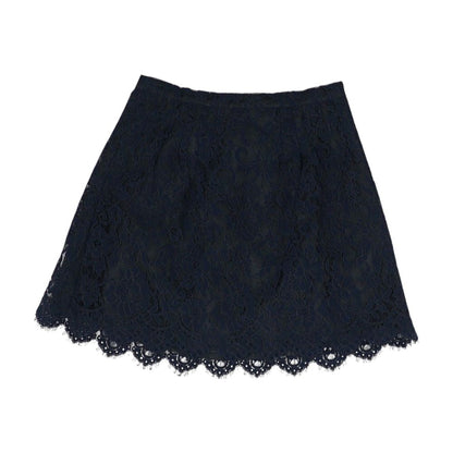 Navy Solid Mini Skirt