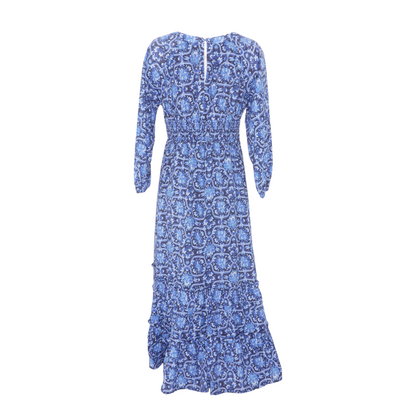 Blue Floral Maxi Dress