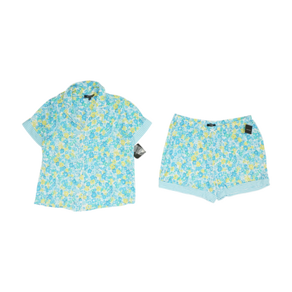 Blue Floral Pajama Set