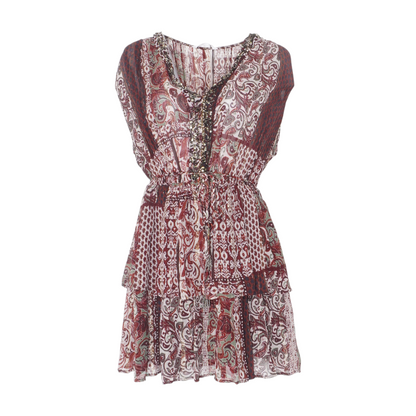 Multi Print Midi Dress