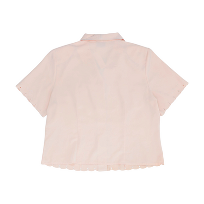 Vintage Peach Plus Button Down