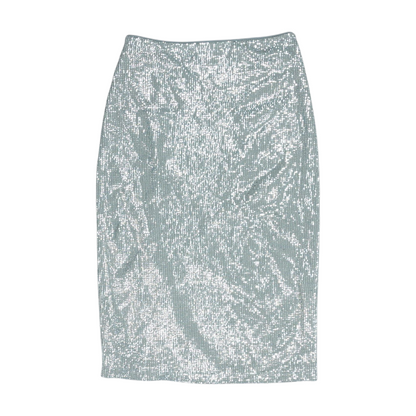 Silver Midi Skirt