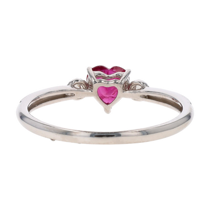 Platinum Ruby Fashion Ring
