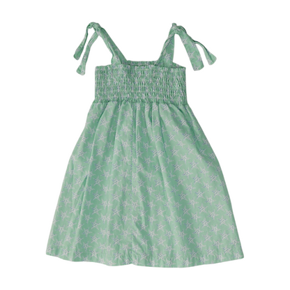 Green Print Dress
