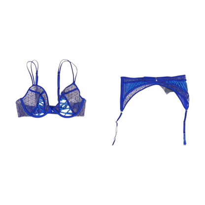 Blue Floral Intimate Lingerie
