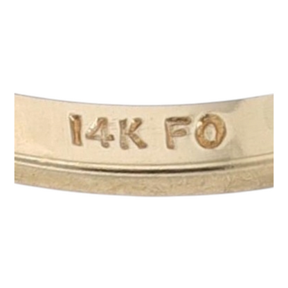 14K Yellow Gold Diamond Fashion Ring