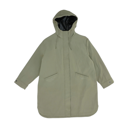 Green Solid Rain Coat