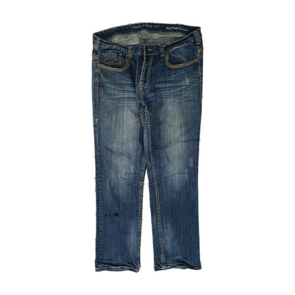 Blue Plus Size Regular Jeans