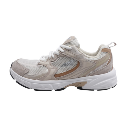 Beige Low-Top Athletic Shoes