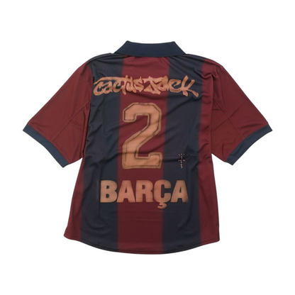 Men's Burgundy FC Barcelona Short Sleeve Jersey