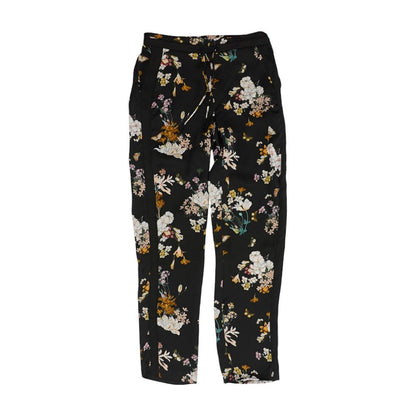 Black Floral Pants