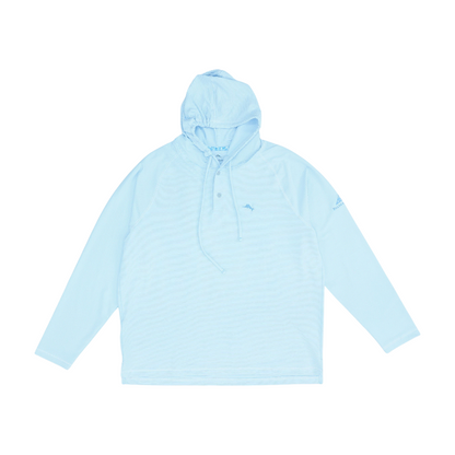 Blue Striped 1/4 Zip Pullover