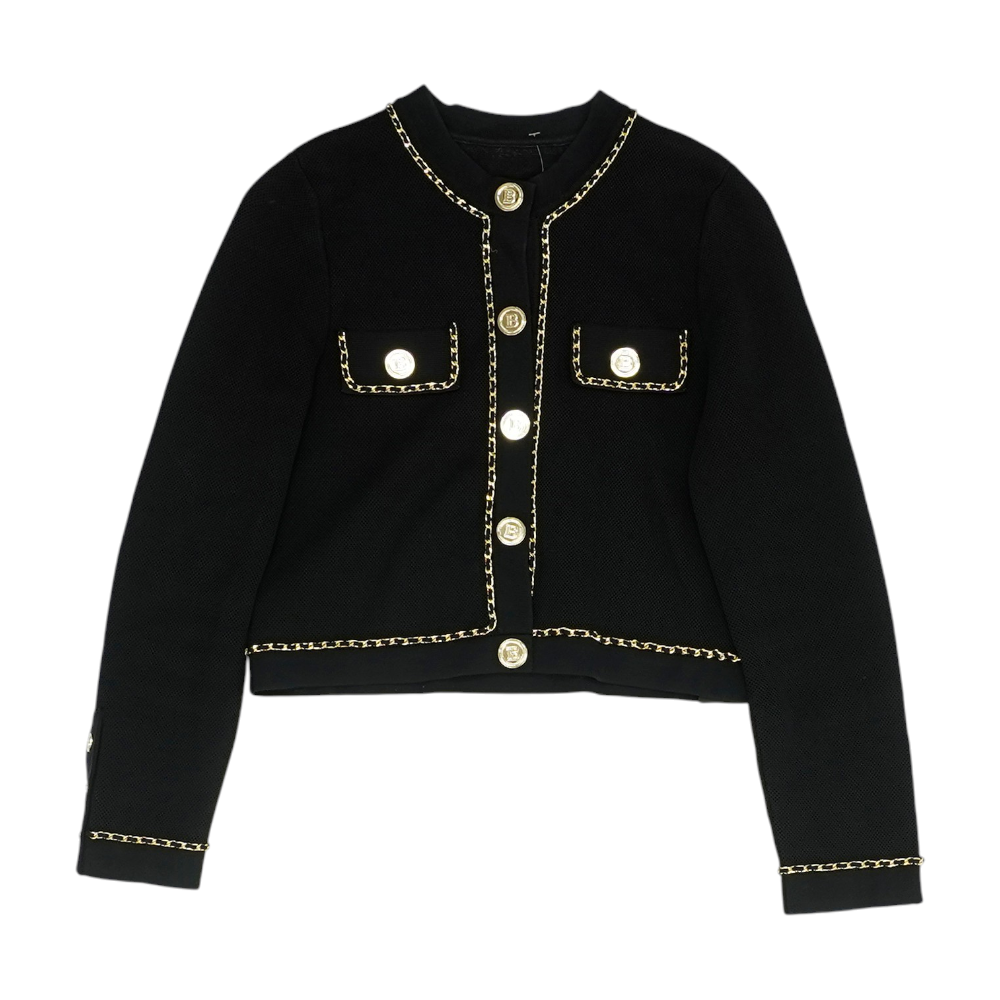 Black Solid Blazer