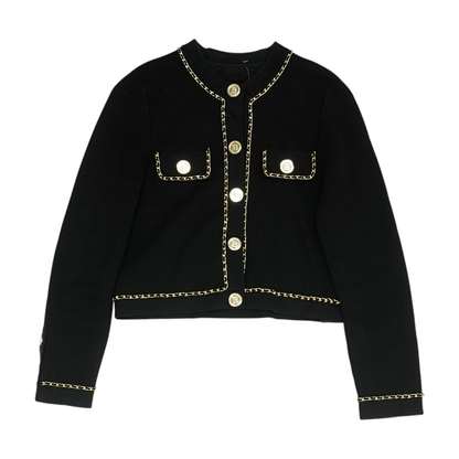 Black Solid Blazer