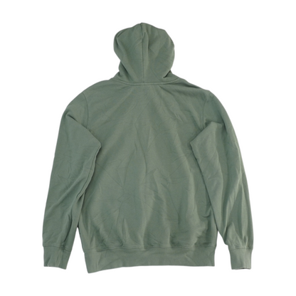 Green Solid Hoodie Pullover