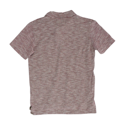 Red Striped Short Sleeve Polo