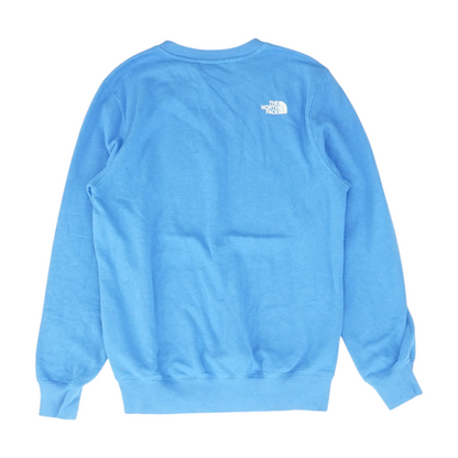 Blue Solid Sweatshirt Pullover
