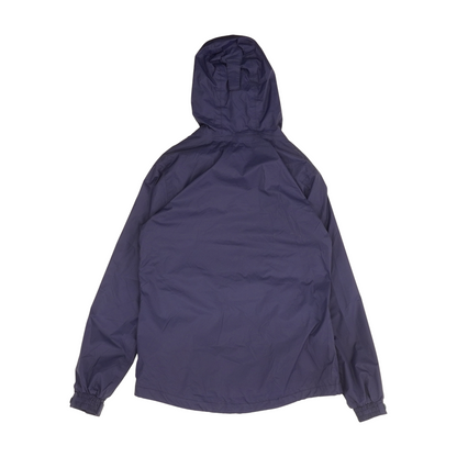 Navy Solid Rain Jacket