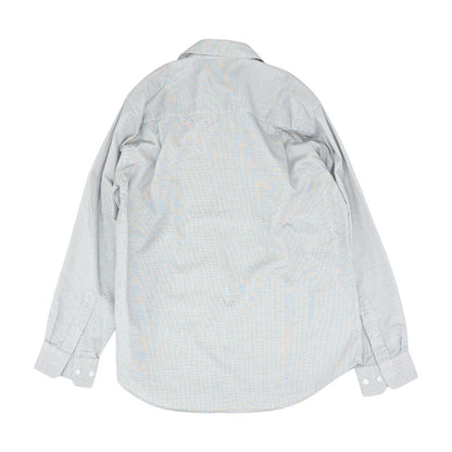 White Plaid Long Sleeve Button Down