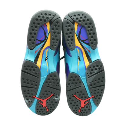 Jordan 8 Retro Aqua Mid-Top Athletic Shoes