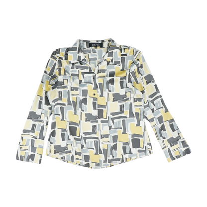 Multi Abstract Button Down