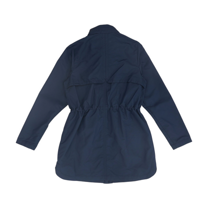 Navy Solid Rain Coat