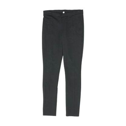 Black Solid Pants