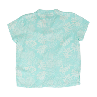 Blue Abstract Button Down
